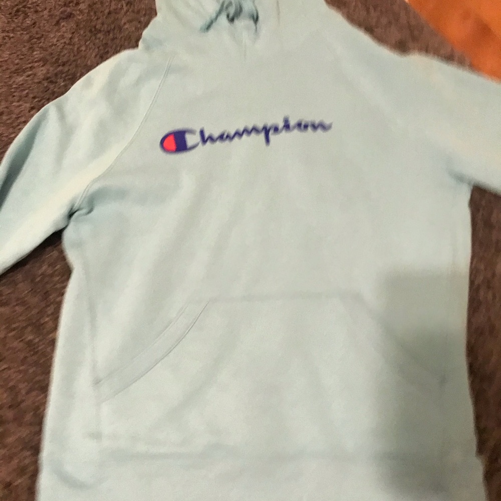 Blue hoodie